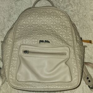 Folli Follie Cream Quilted Backpack